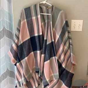 Plaid cape